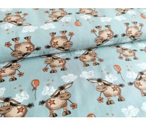 Biojersey Donkey Lou - braun Stoffonkel